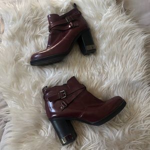 Top shop wine Booties